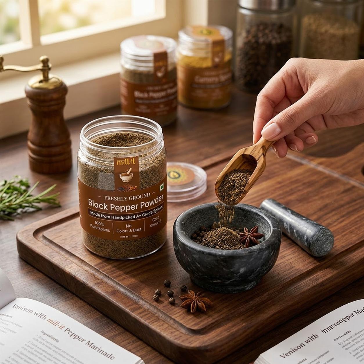 Black Pepper Powder -100 gm thumbnail 4