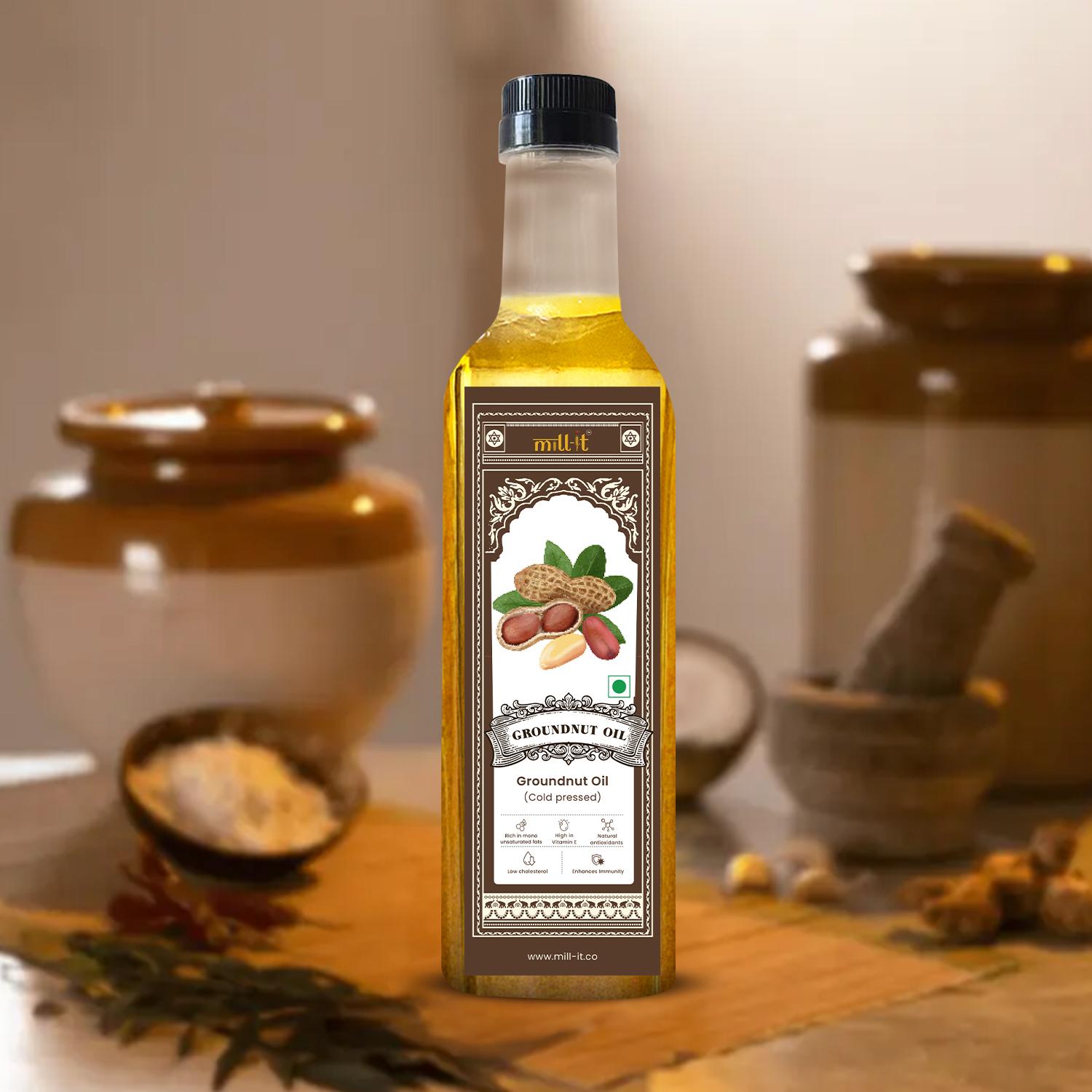 Cold - Pressed Ground Nut Cooking Oil