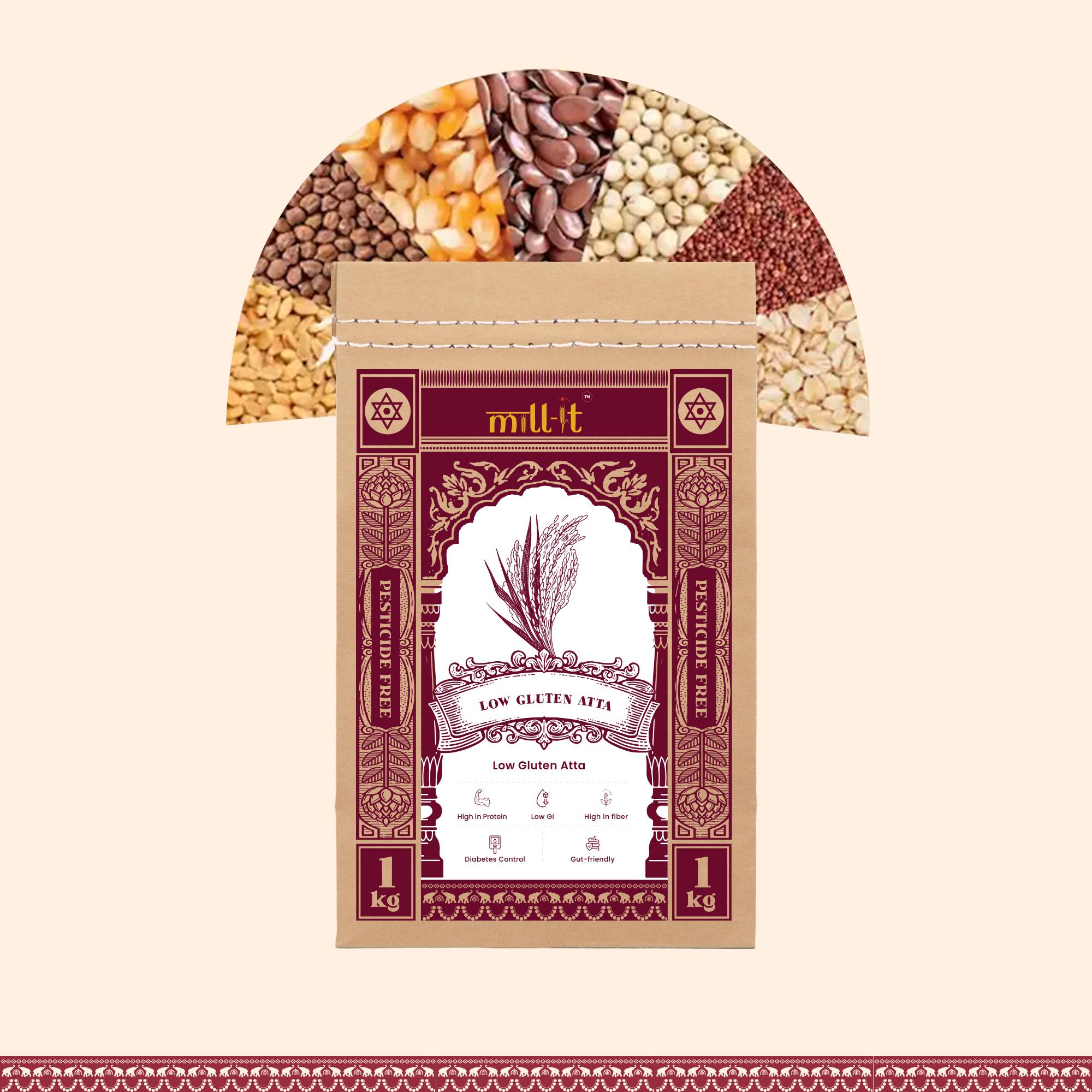 Low Gluten Multigrain Atta-1kg
