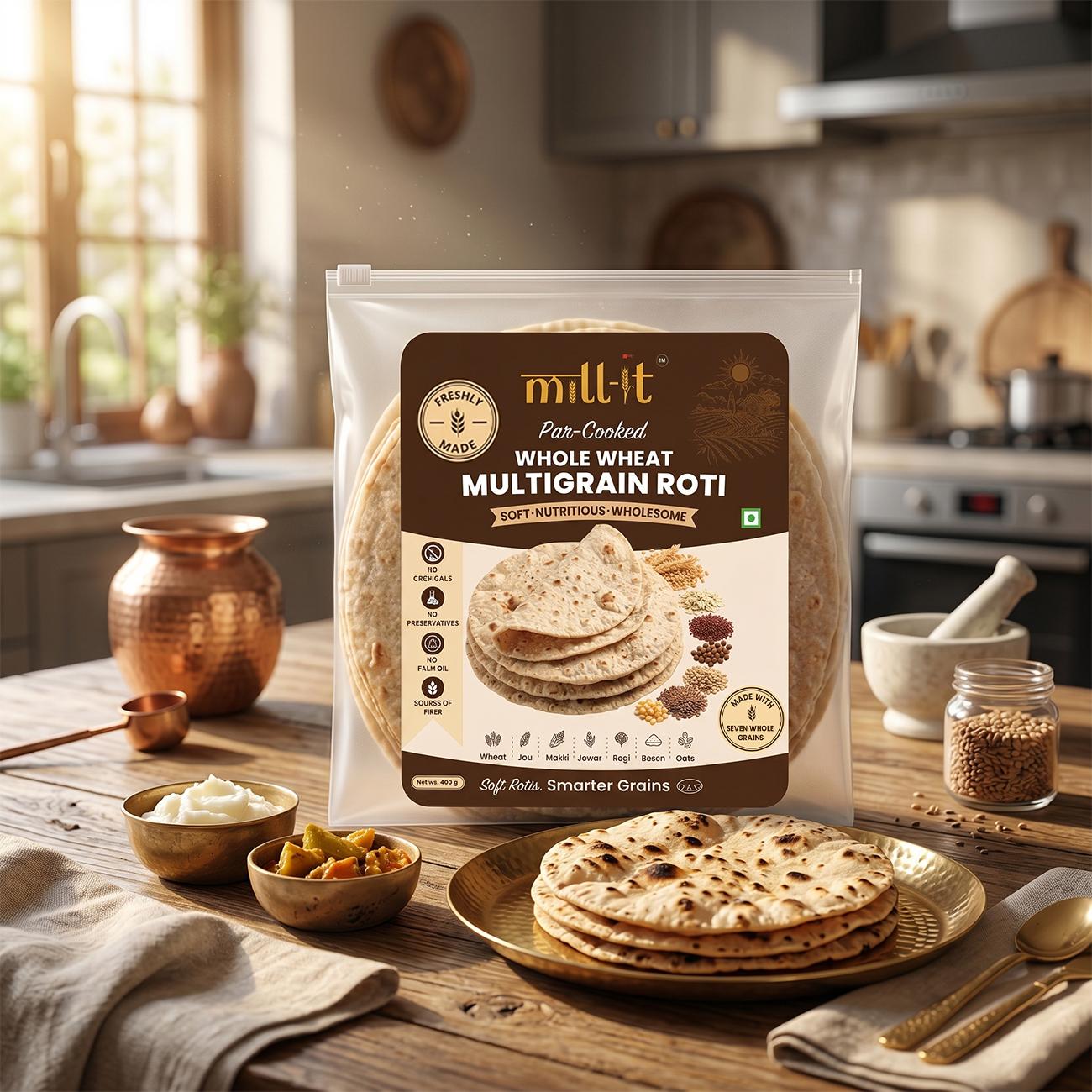 Par-Cooked Multigrain Roti thumbnail 2