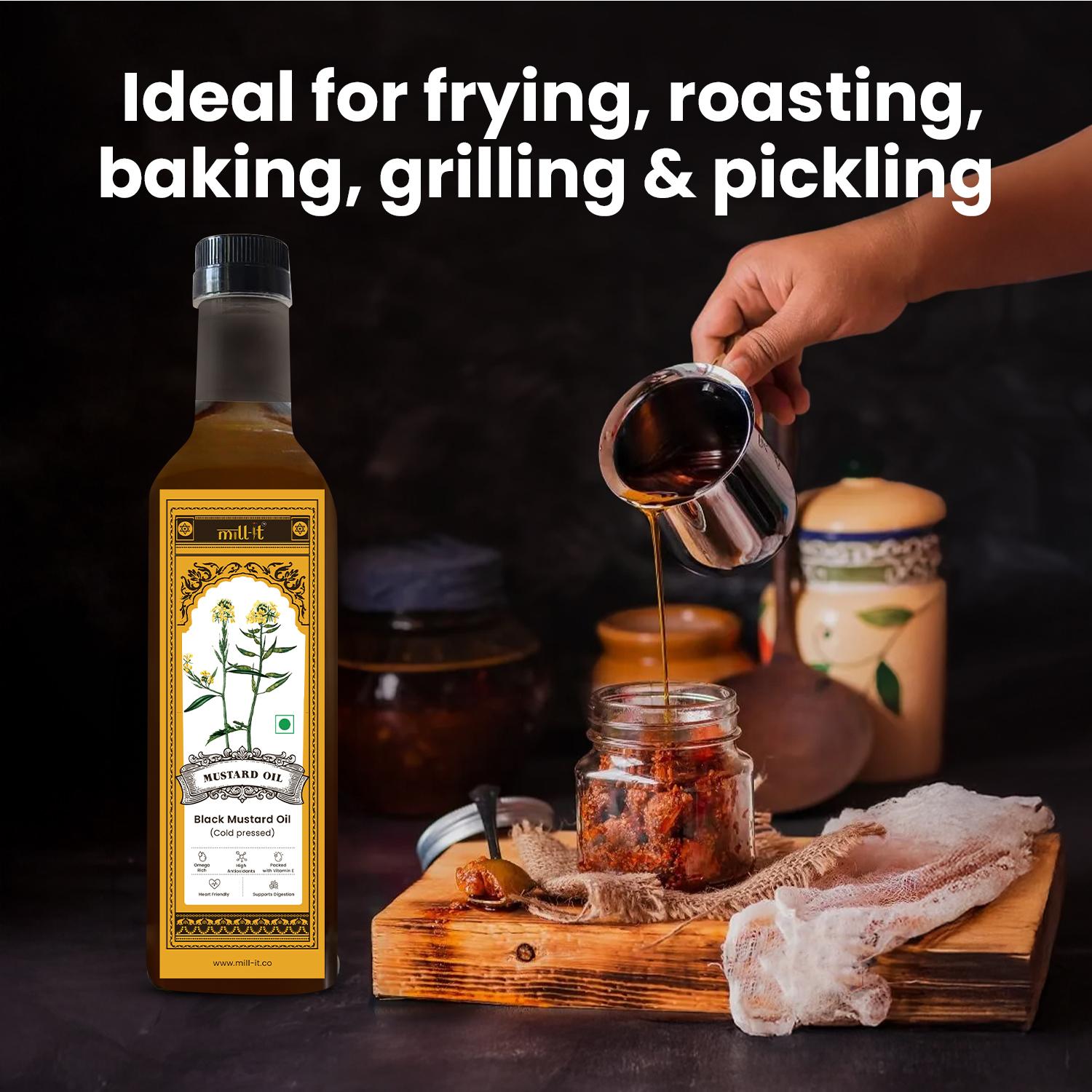 Cold - Pressed Black Mustard Cooking Oil thumbnail 3