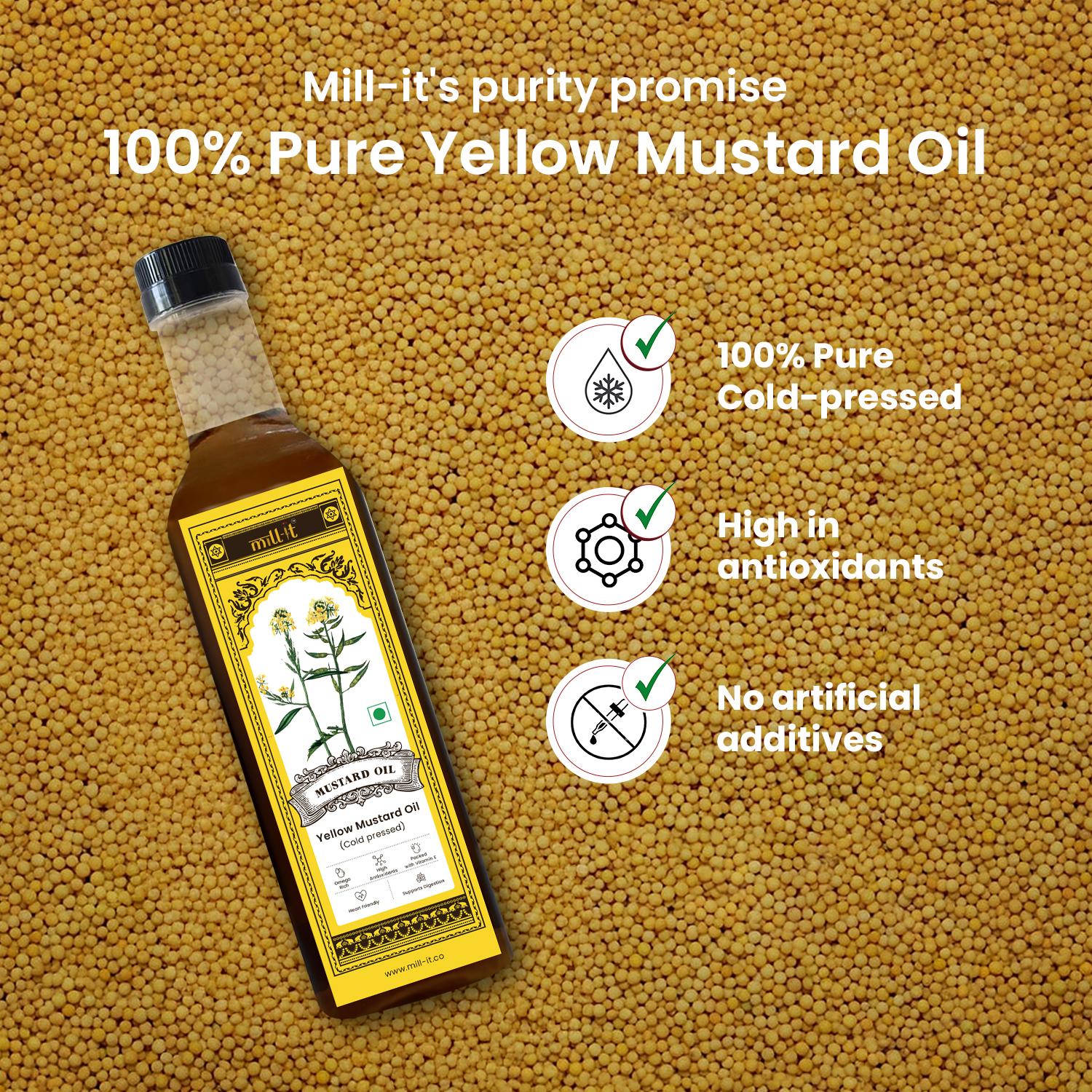 Cold - Pressed Yellow Mustard Cooking Oil thumbnail 3