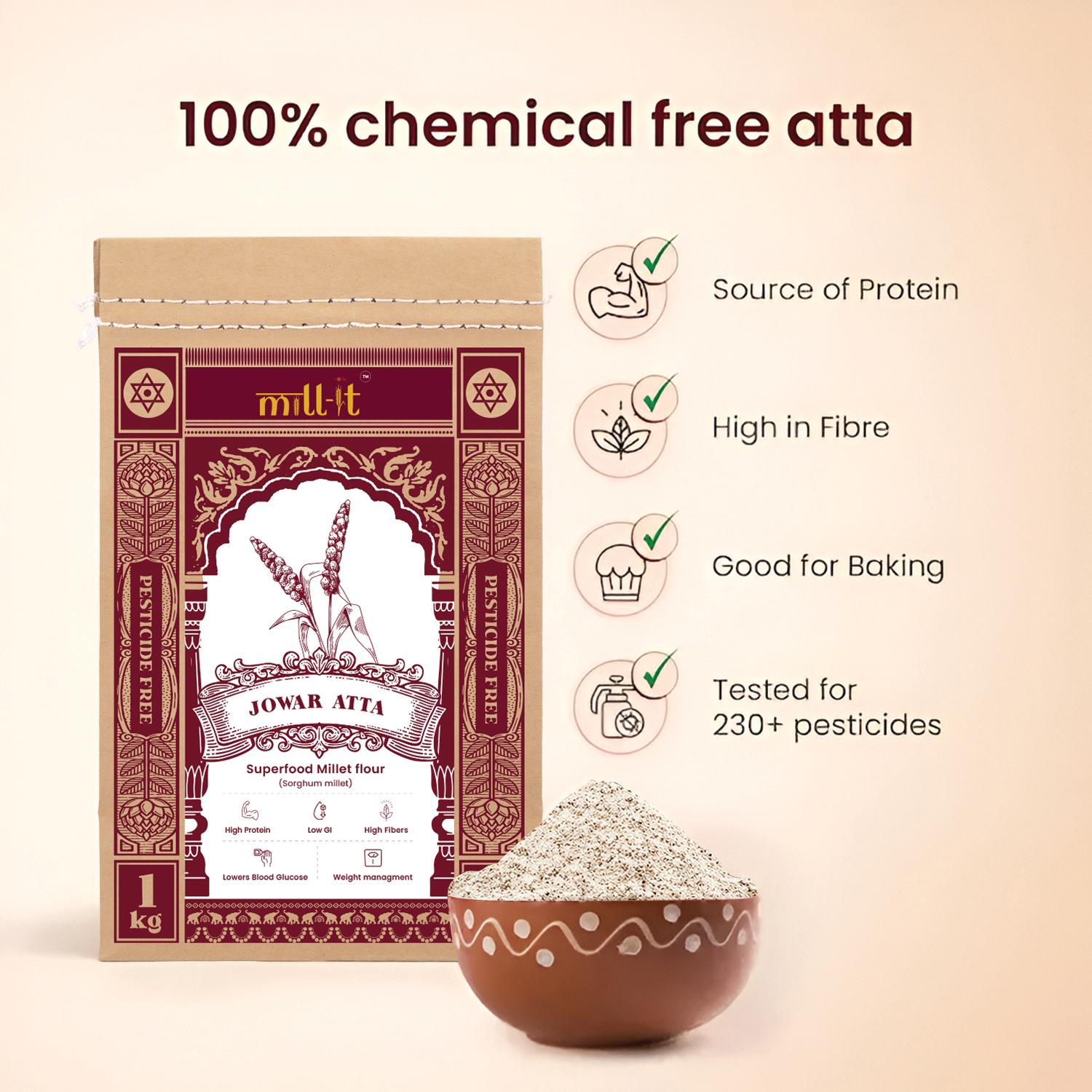 Jowar Atta - 1 kg thumbnail 3