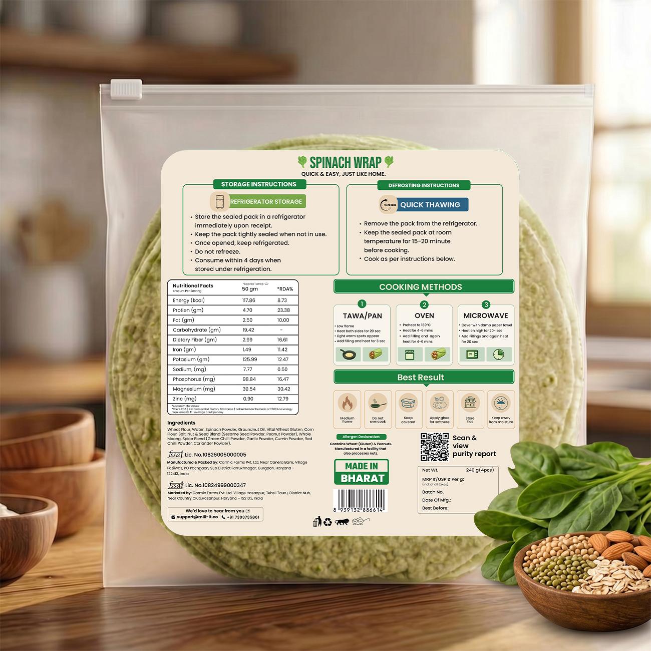 Par-Cooked Spinach Wrap thumbnail 6