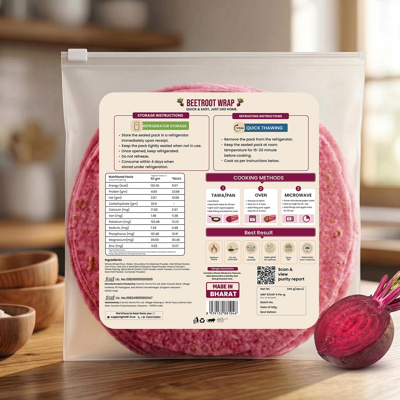 Par-Cooked Beetroot Wrap thumbnail 6
