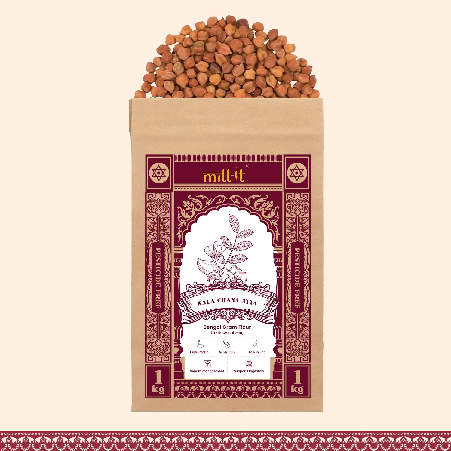 Kala Channa Atta - 1 kg