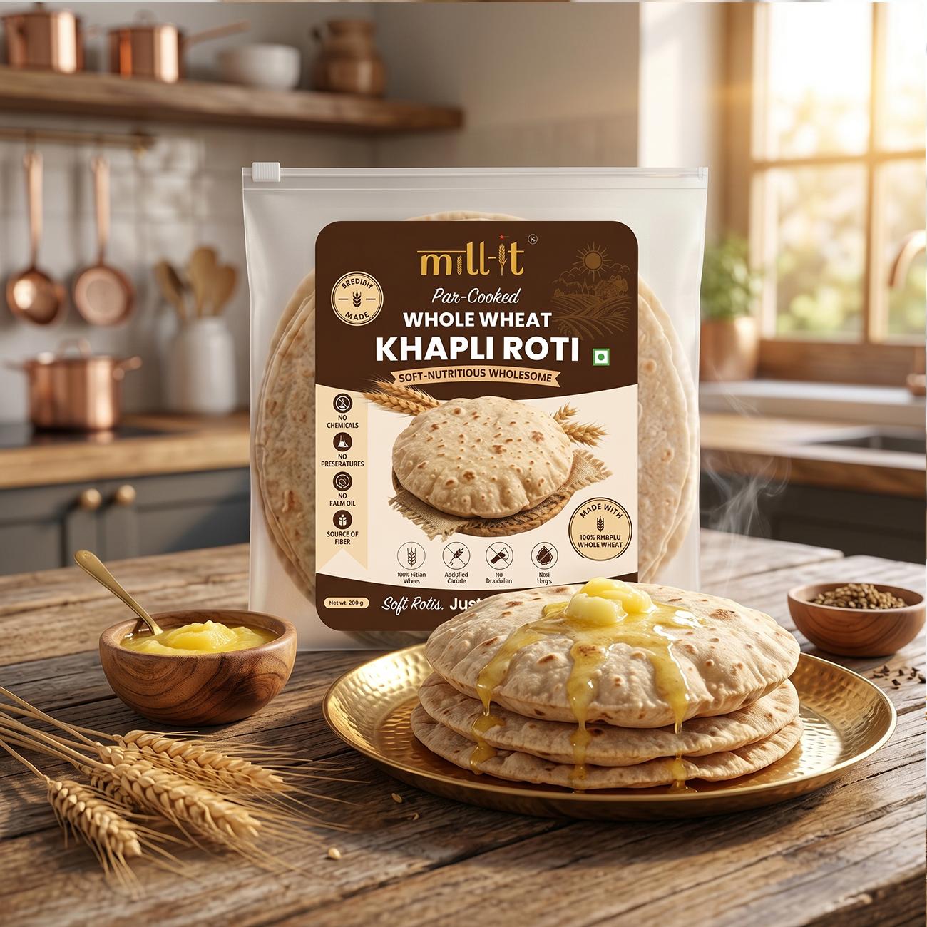 Par-Cooked Khapli Roti thumbnail 2