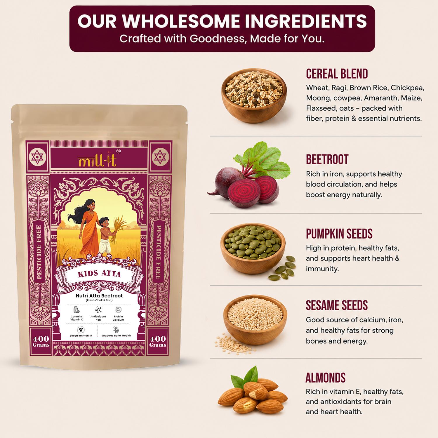 Nutri Atta Beetroot - 400gm thumbnail 3