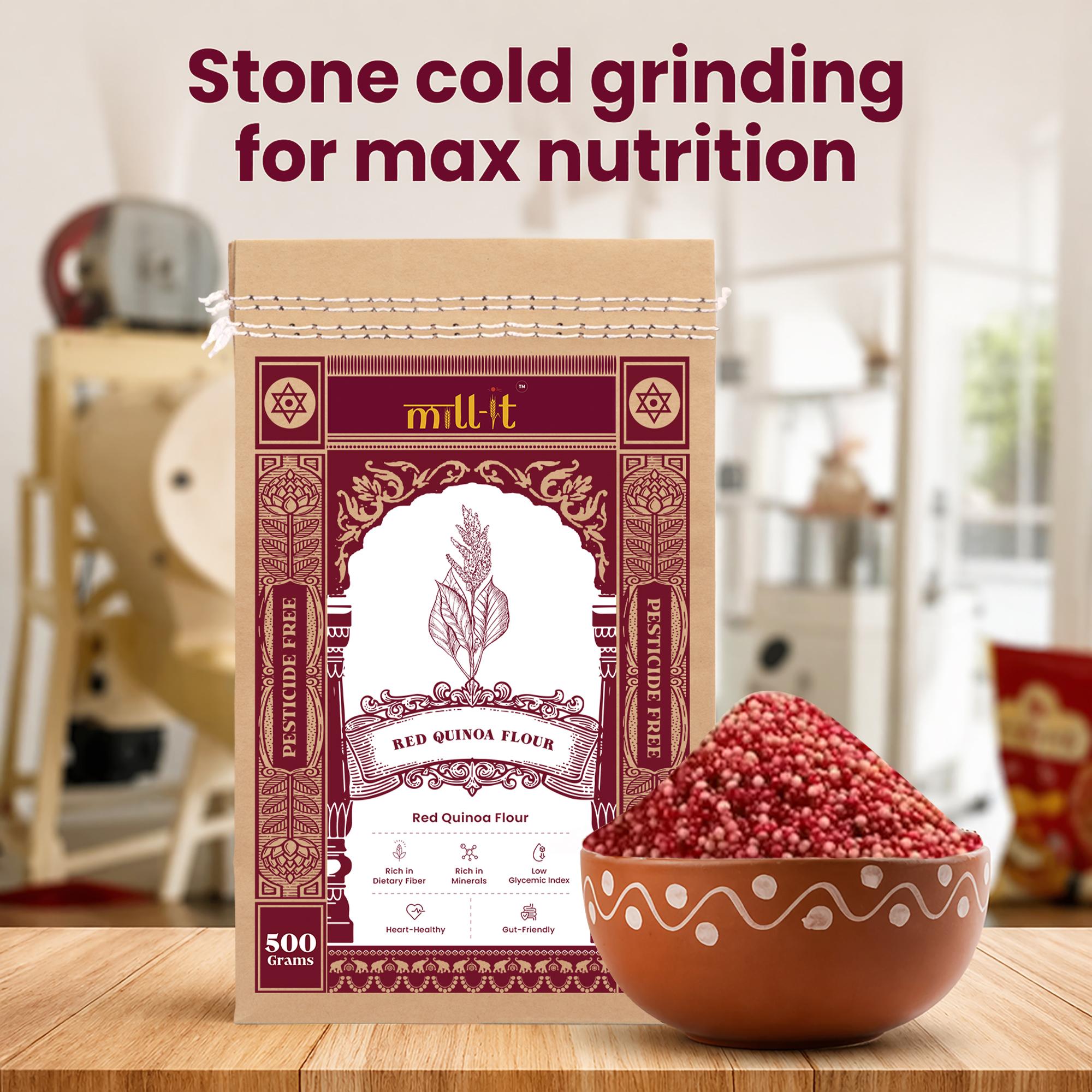 Red Quinoa Atta - 500gm thumbnail 3