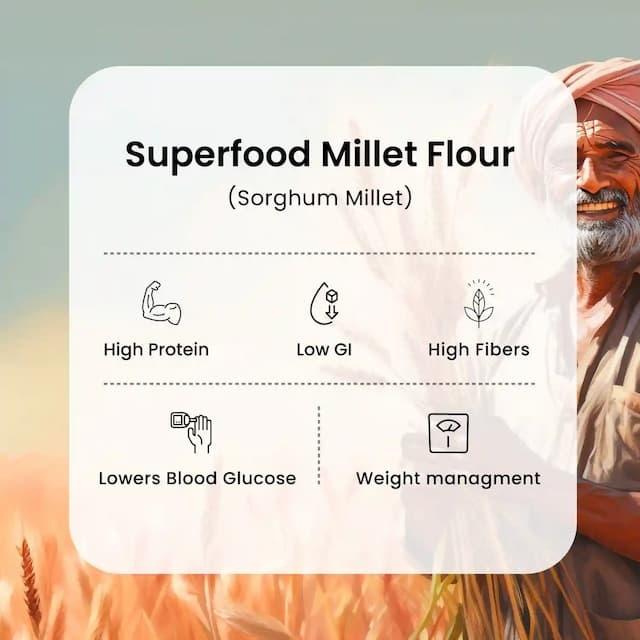 Jowar Atta - 1 kg thumbnail 4