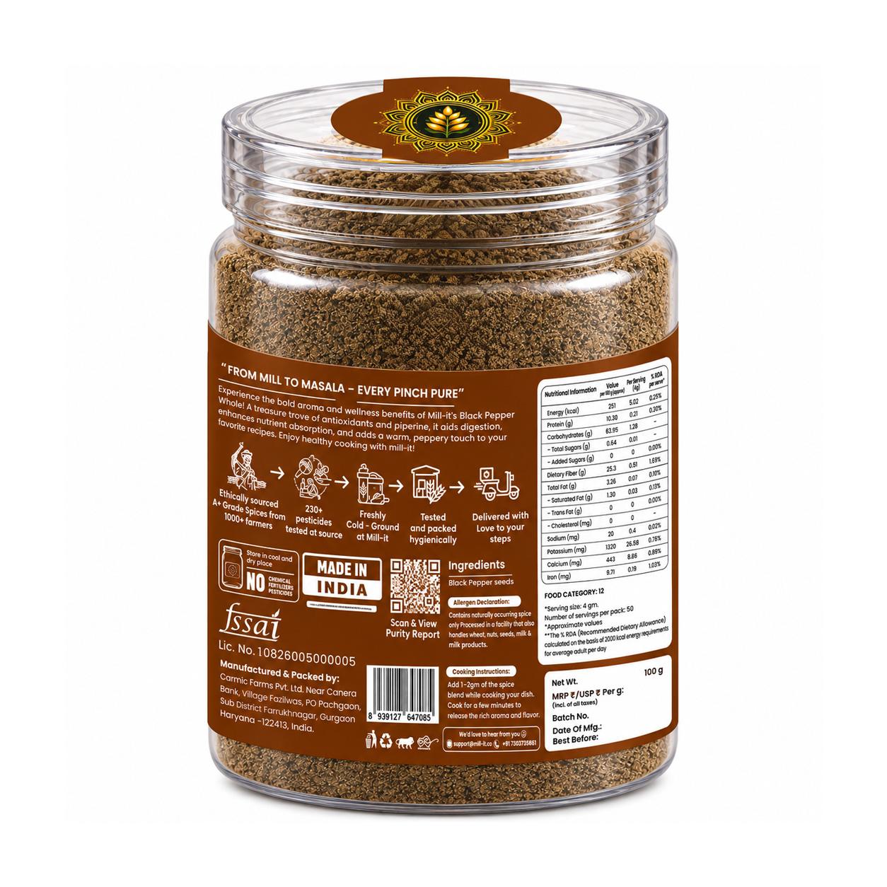 Black Pepper Powder -100 gm thumbnail 5