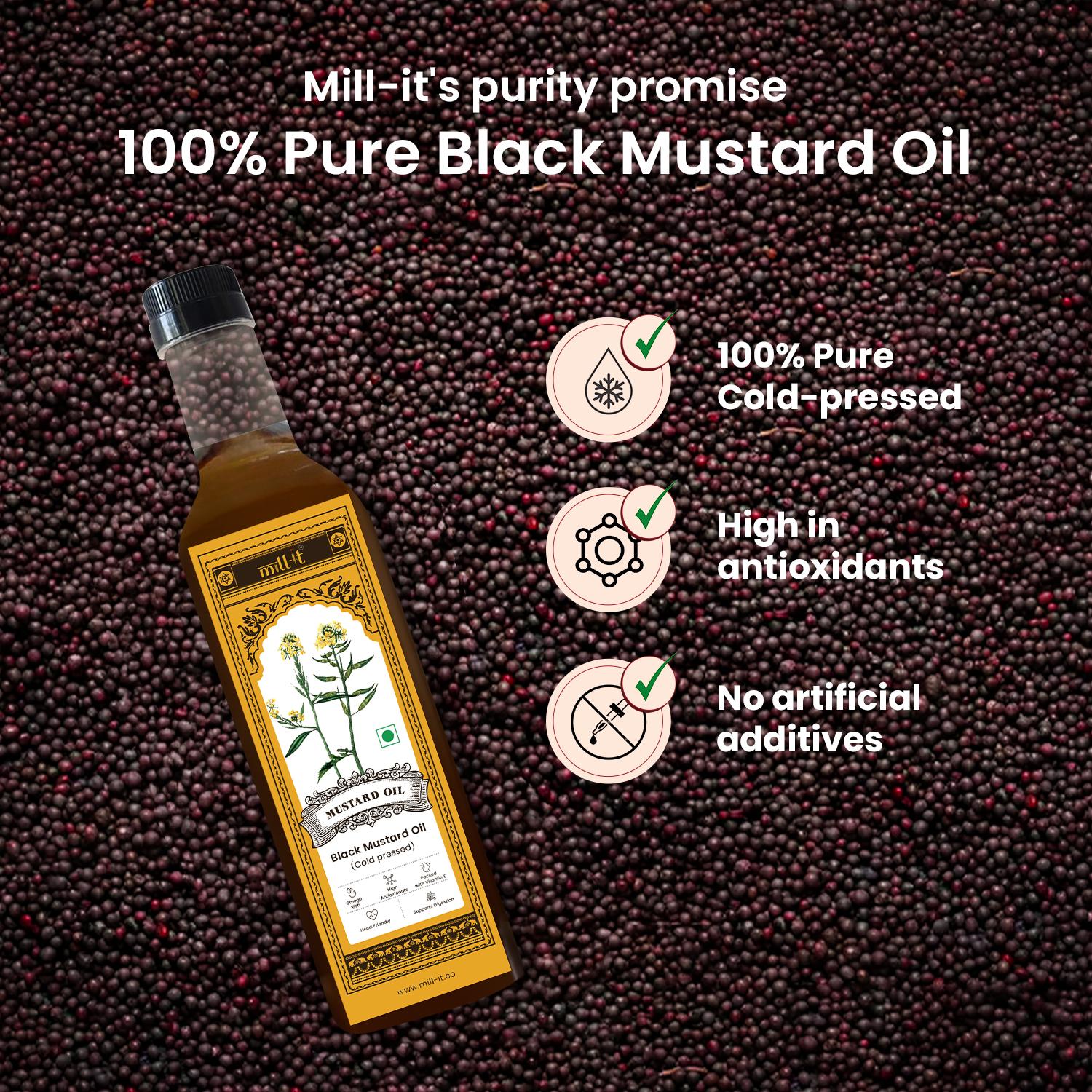 Cold - Pressed Black Mustard Cooking Oil thumbnail 2