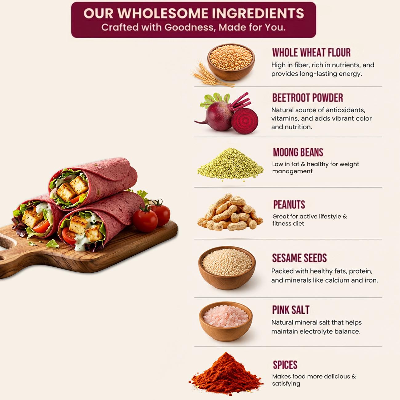 Par-Cooked Beetroot Wrap thumbnail 3