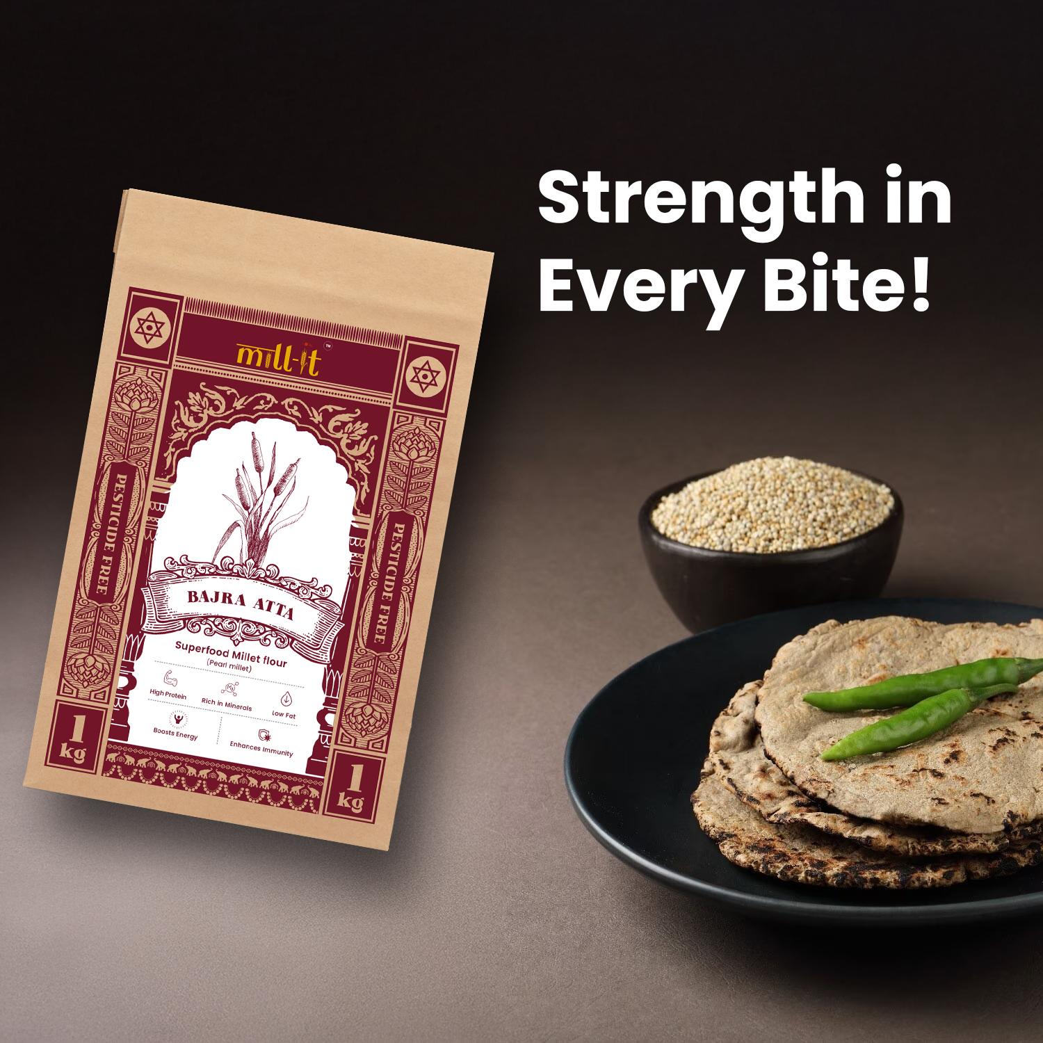 Bajra Atta - 1 kg thumbnail 4