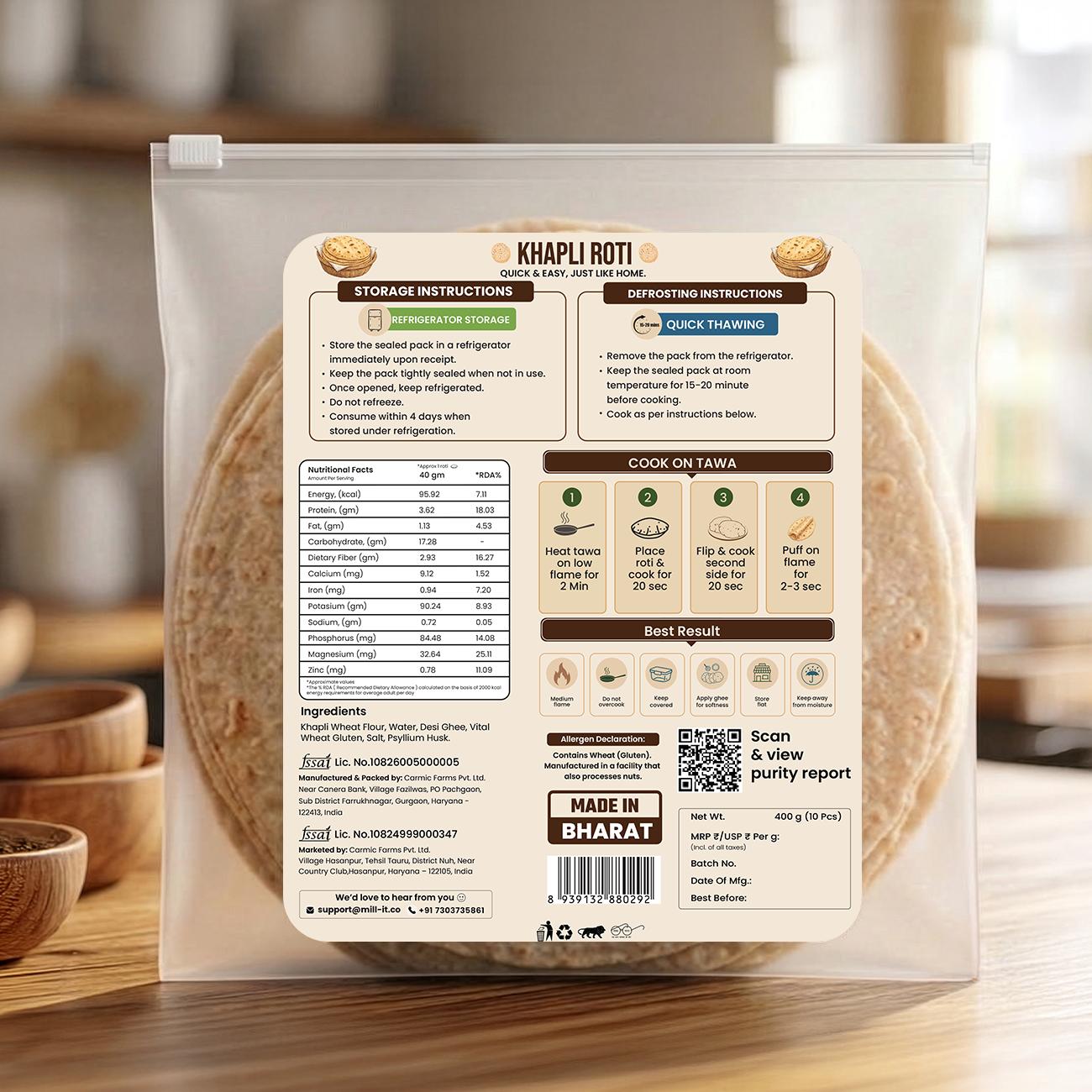 Par-Cooked Khapli Roti thumbnail 6