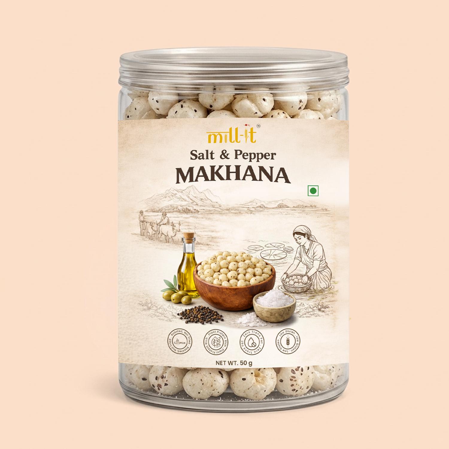 Salt and Pepper Makhana