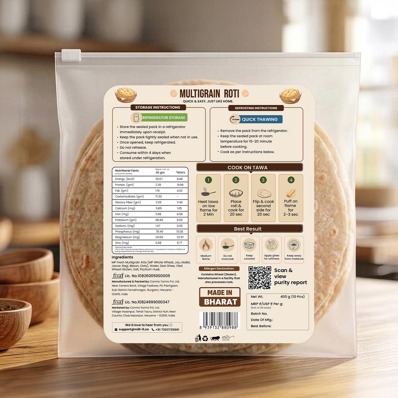 Par-Cooked Multigrain Roti thumbnail 6