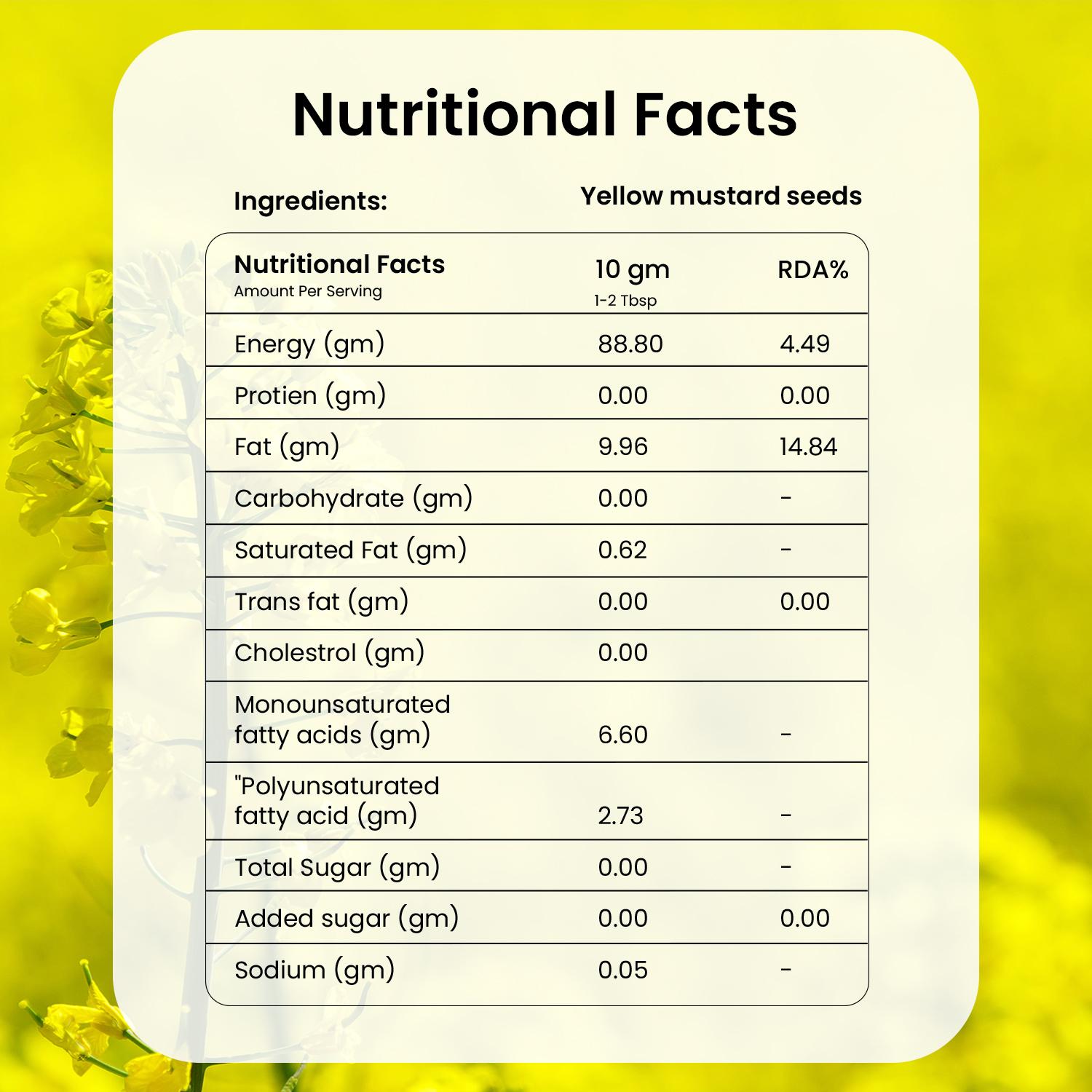 Cold - Pressed Yellow Mustard Cooking Oil thumbnail 6