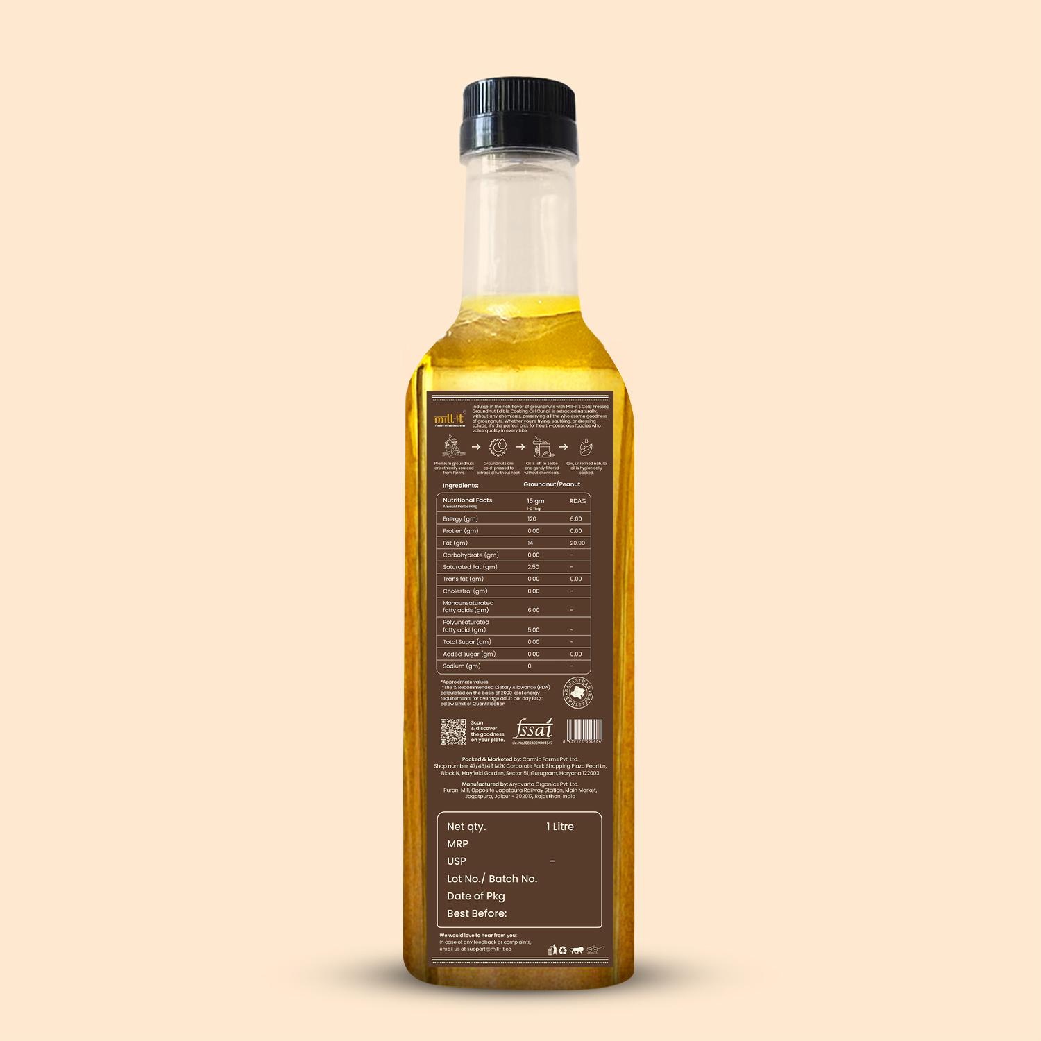 Cold - Pressed Ground Nut Cooking Oil thumbnail 7