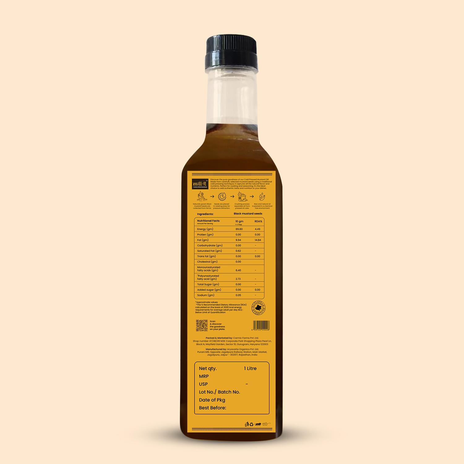 Cold - Pressed Black Mustard Cooking Oil thumbnail 7
