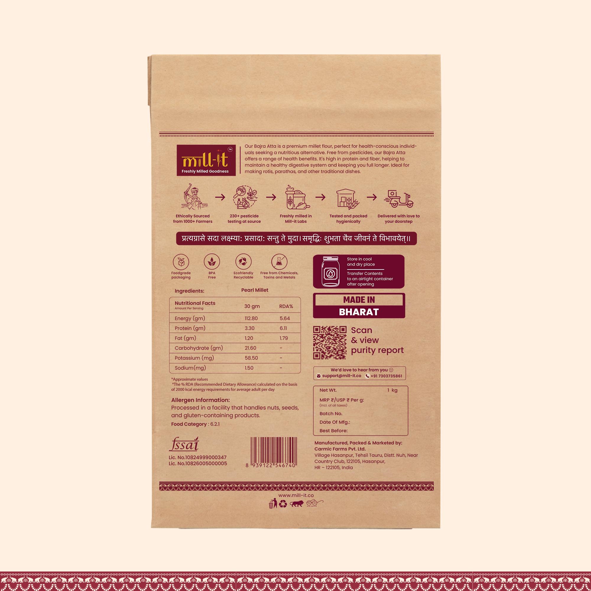 Bajra Atta - 1 kg thumbnail 7