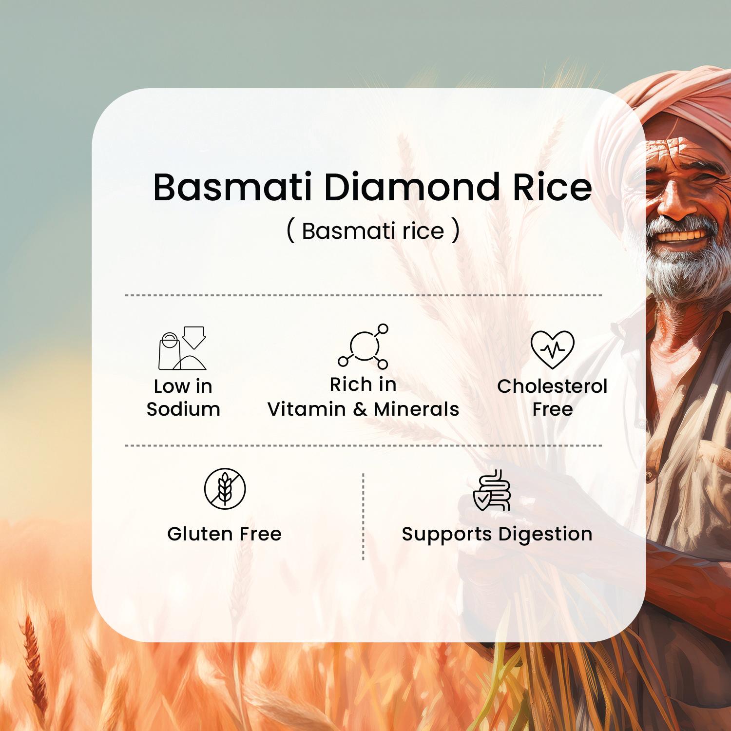 Rozana Basmati Diamond- Raw Rice thumbnail 3