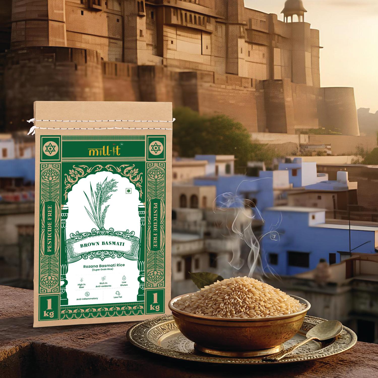 Rozana Brown Rice - 1 kg thumbnail 6