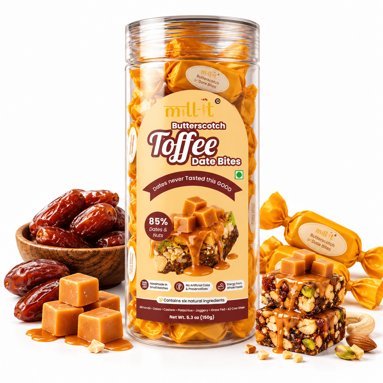 Butter Scotch Toffee Date Bites
