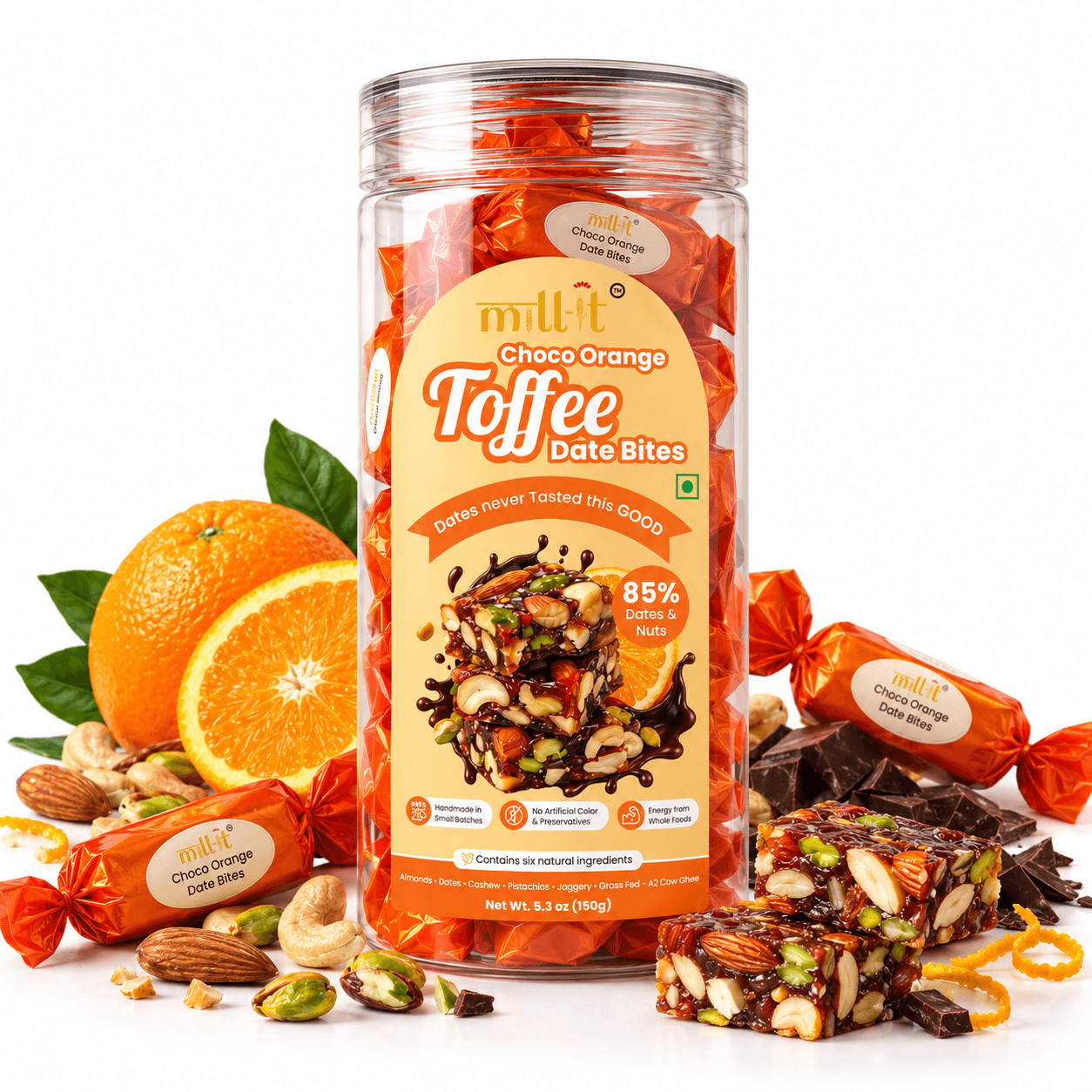 Toffee Date Bites - Choco Orange