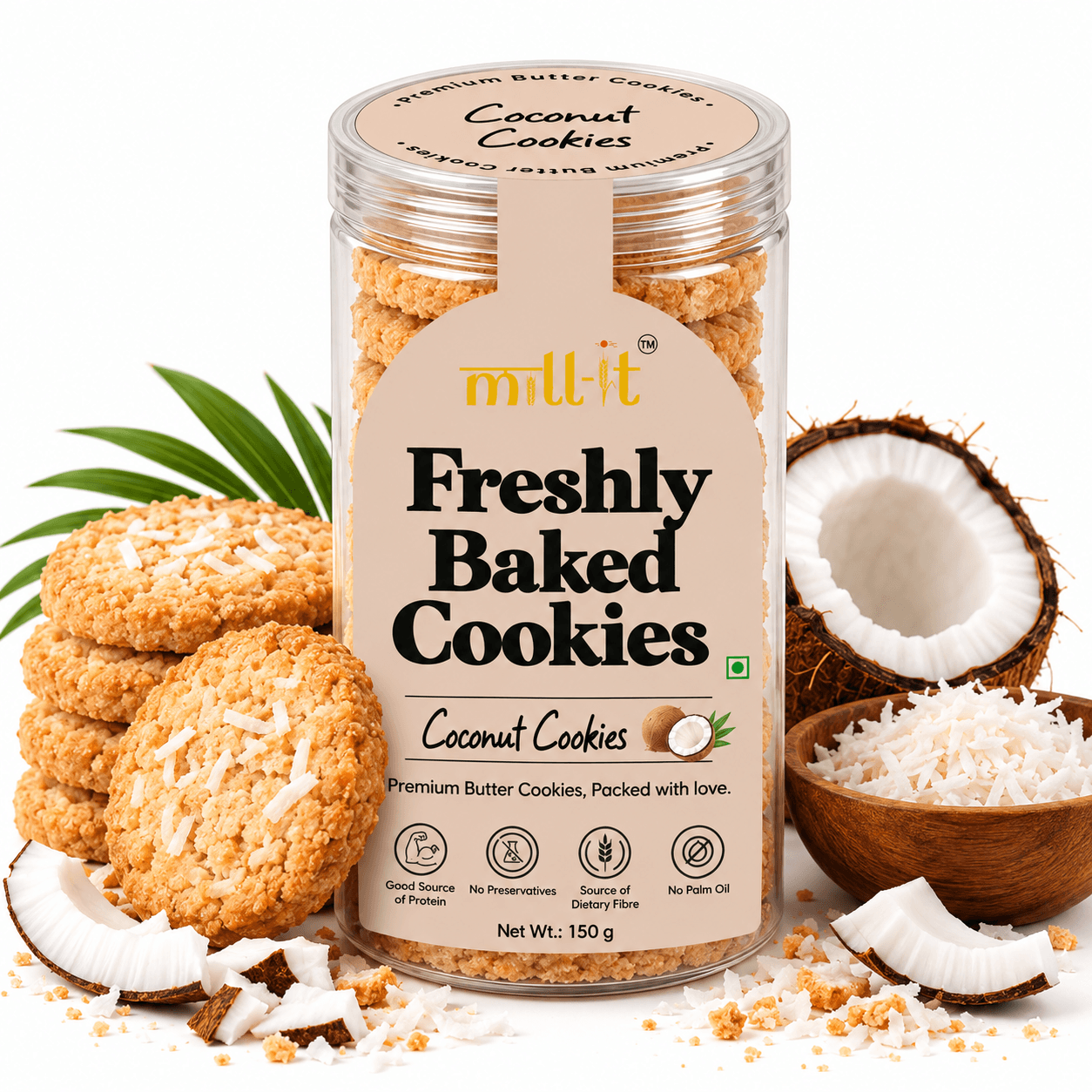 Freshly Baked Coconut Butter Cookies
