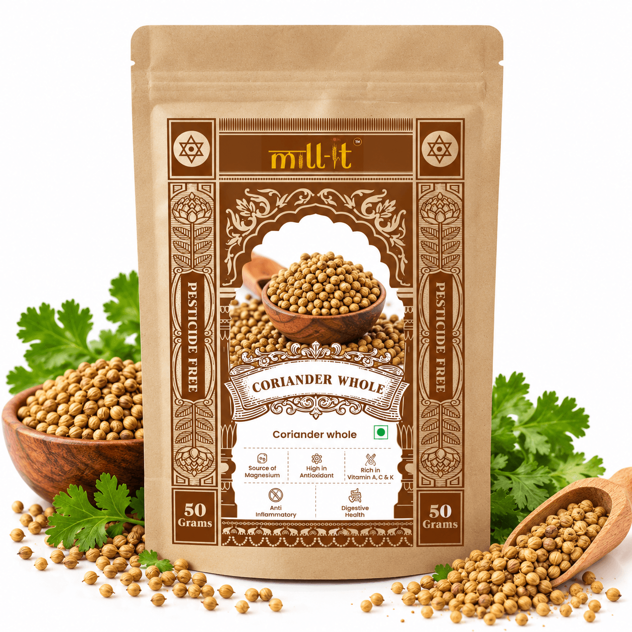 Coriander/Dhaniya Whole - 50 gm