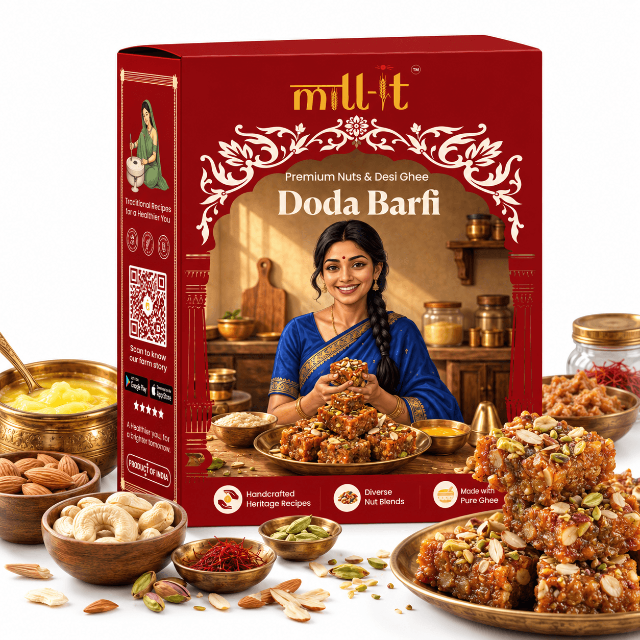 Desi Ghee Dodha Barfi