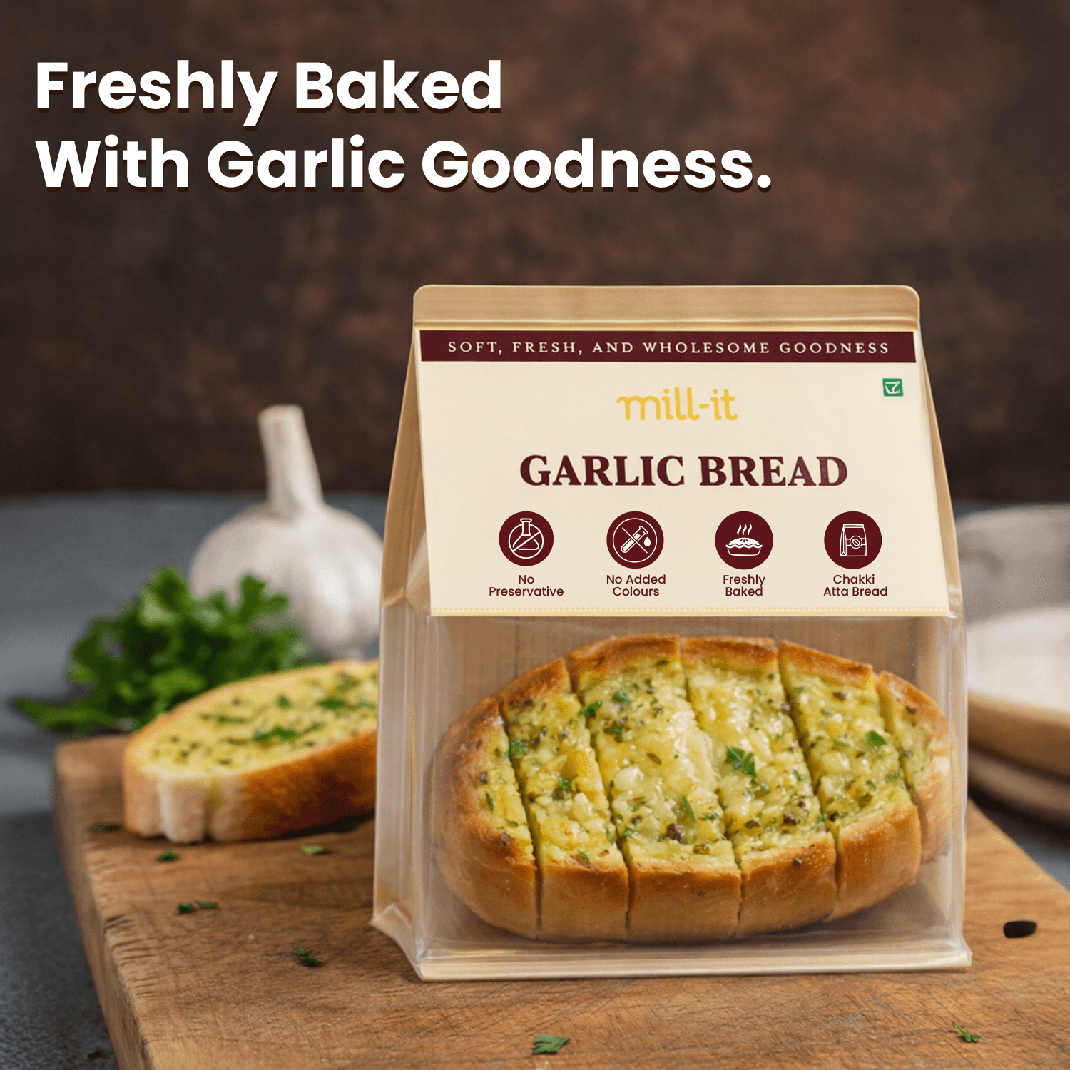 Freshly Baked Garlic Bread thumbnail 2