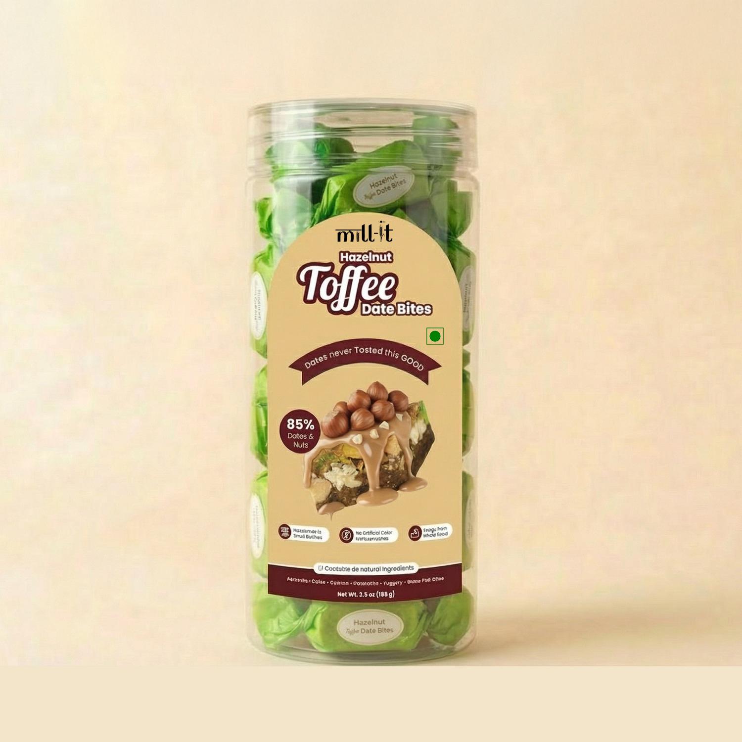 Hazelnut Toffee Date Bites
