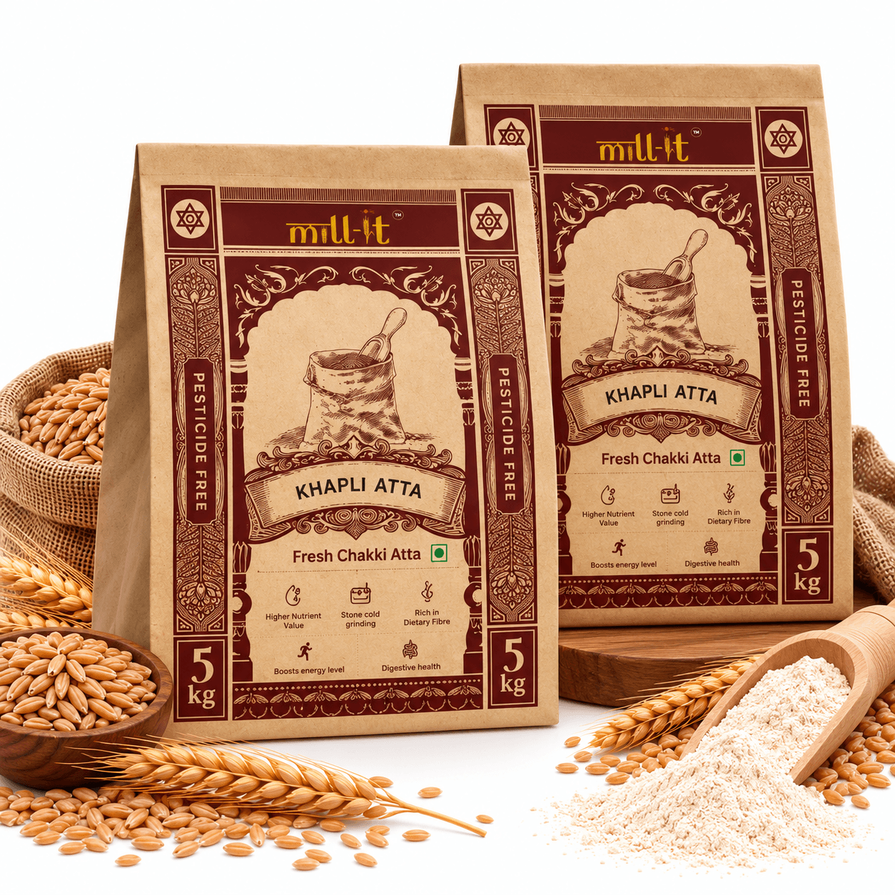 Khapli/Emmer Wheat Atta