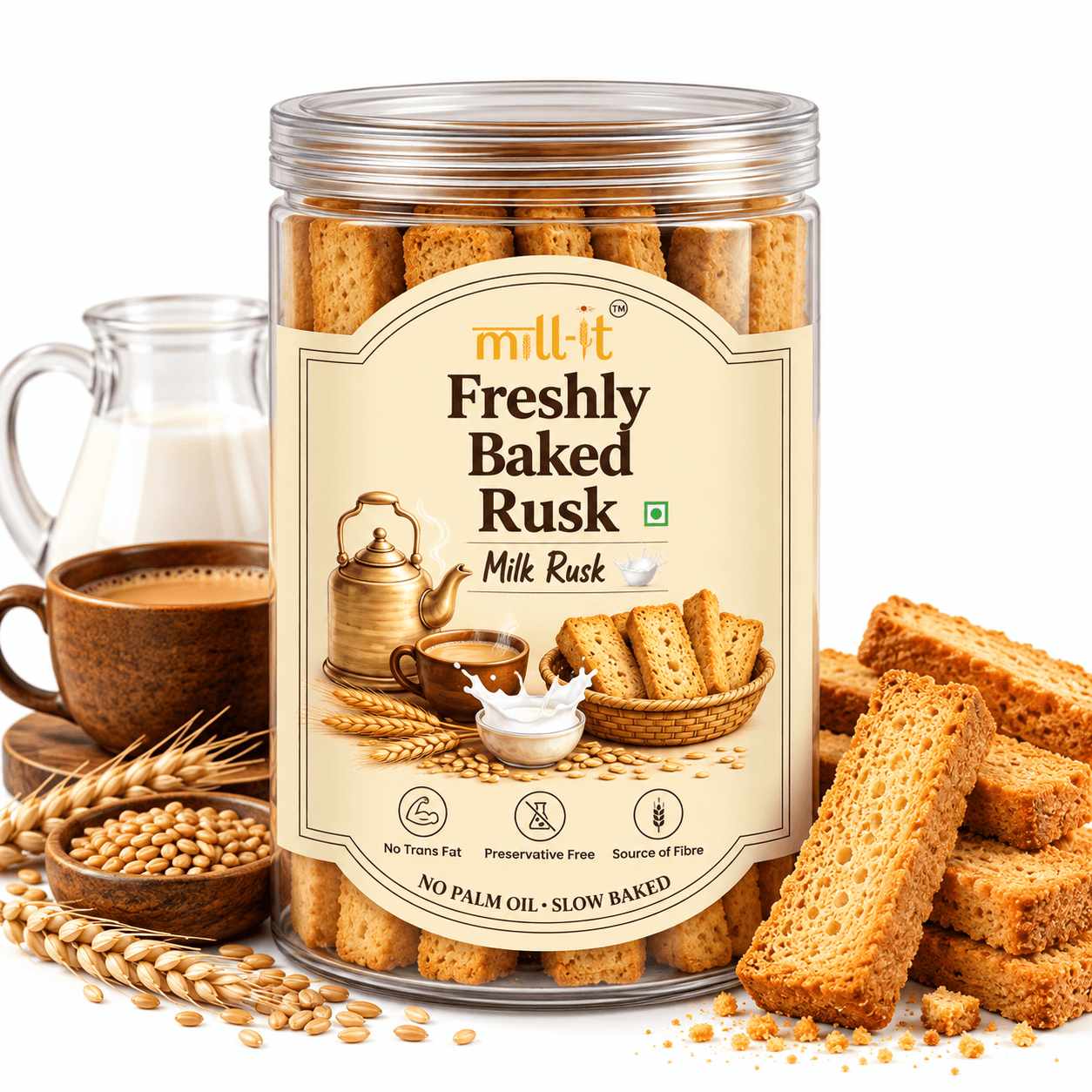 Freshly Baked Milk Rusk