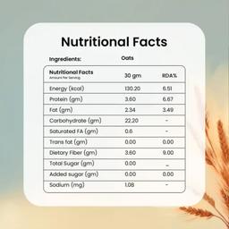 Oat Flakes - 500gm thumbnail 5