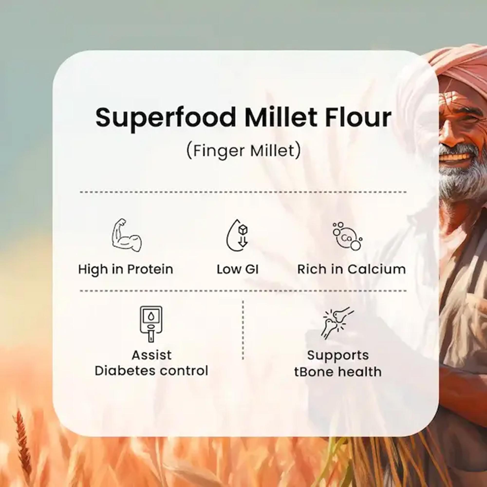 Ragi Atta - 1 kg thumbnail 5