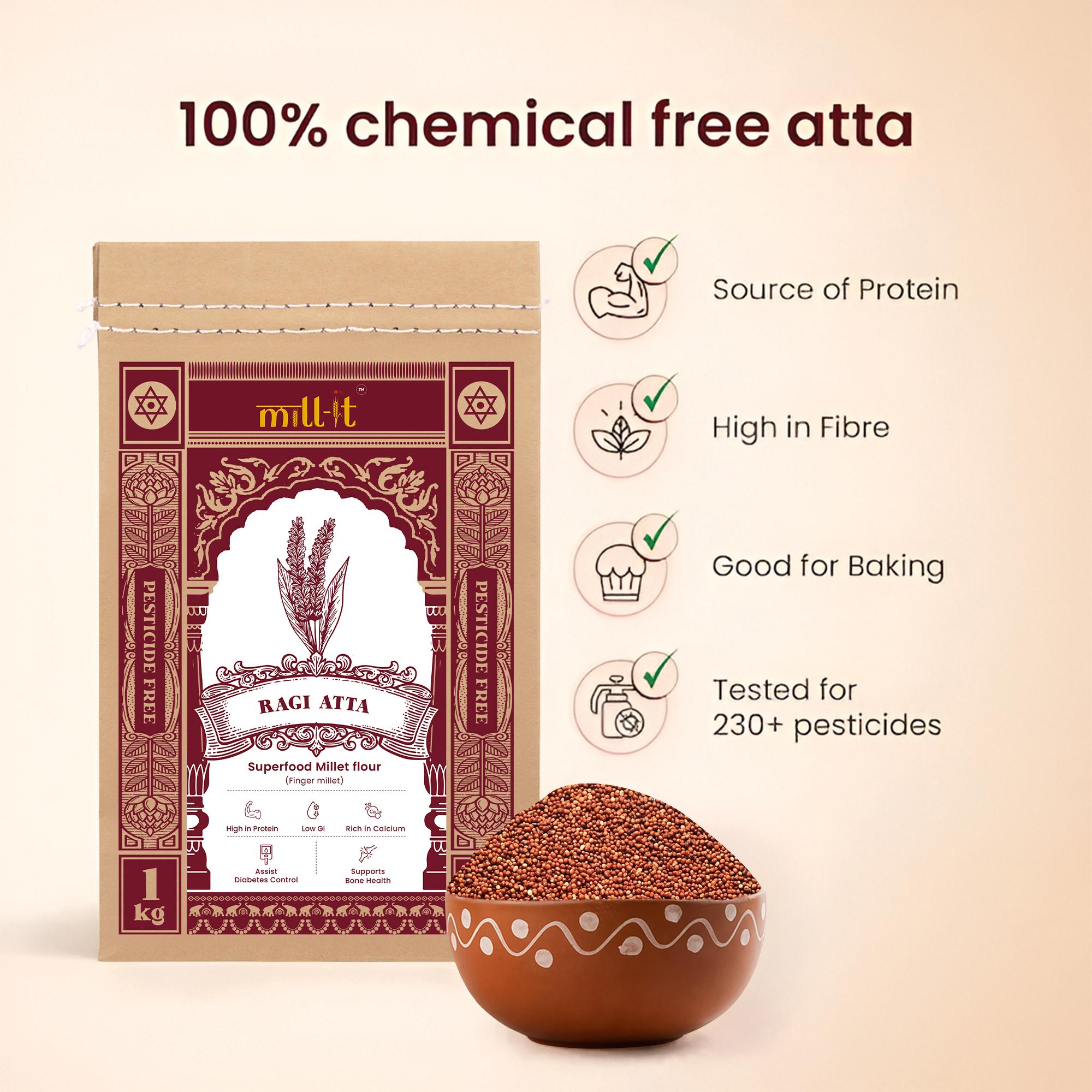 Ragi Atta - 1 kg thumbnail 3
