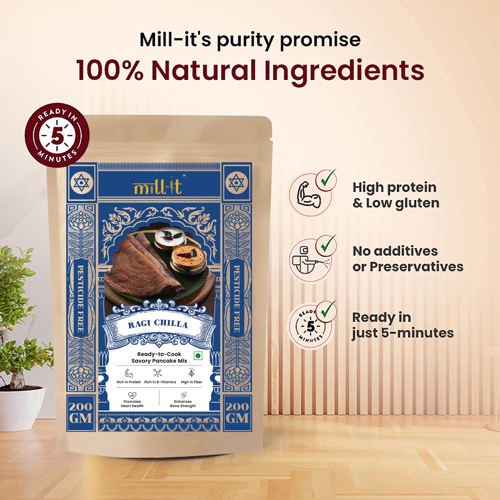 Ragi Chilla mix - 200 gm thumbnail 4