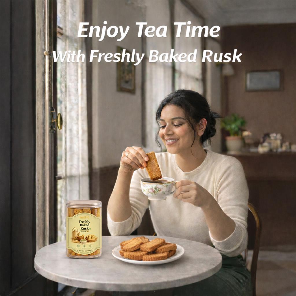 Freshly Baked Saunf Rusk thumbnail 2