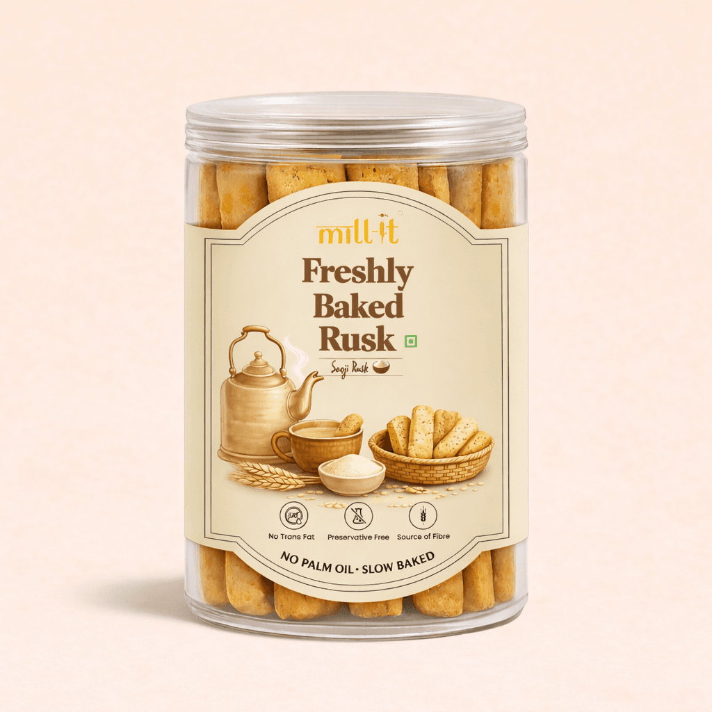 Freshly Baked Sooji Rusk