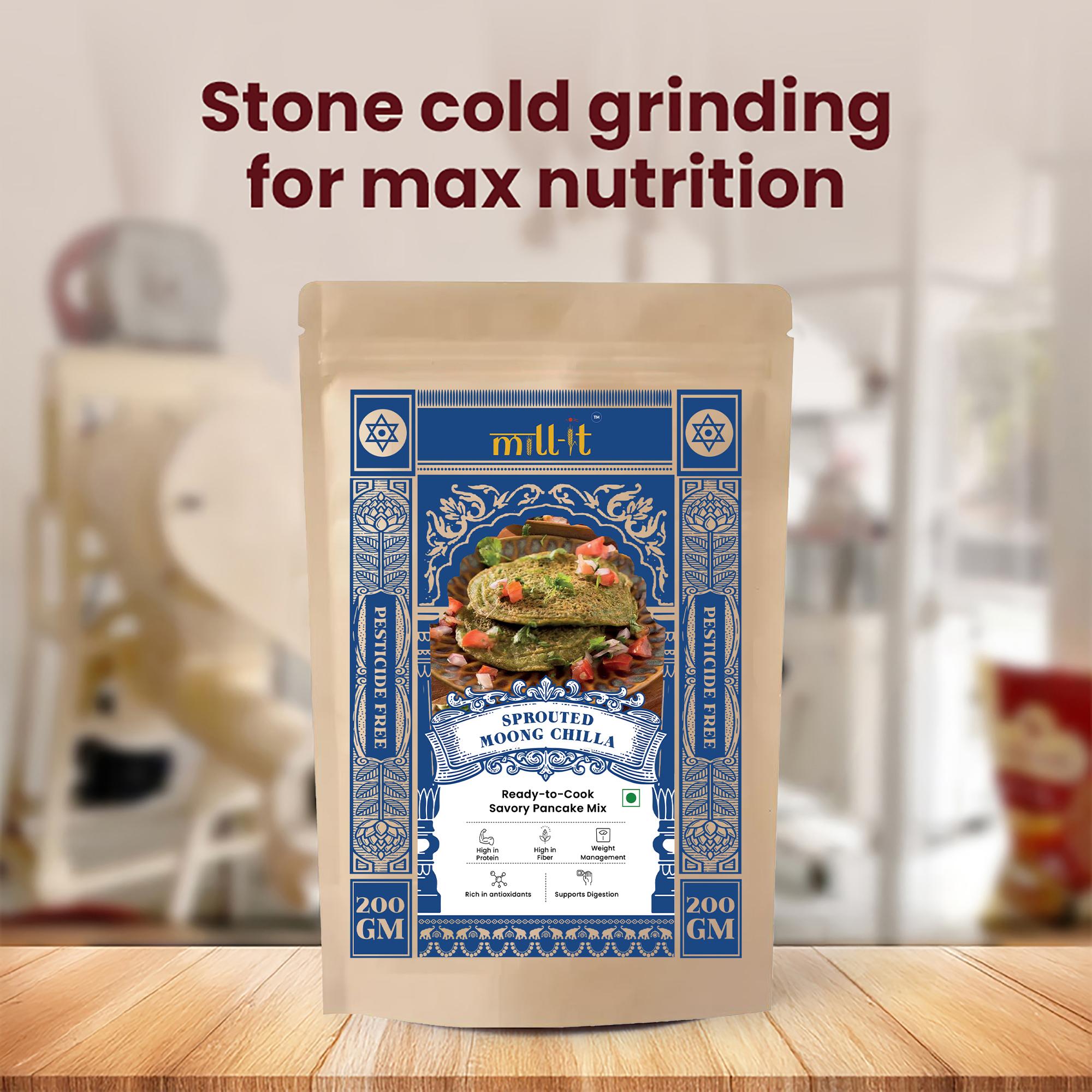 Sprouted Moong Chilla - 200 gm thumbnail 2