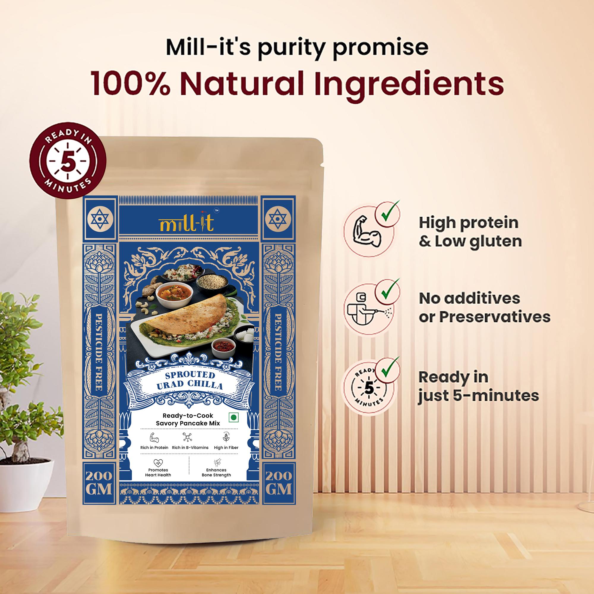 Urad Chilla Mix - 200 gm thumbnail 4