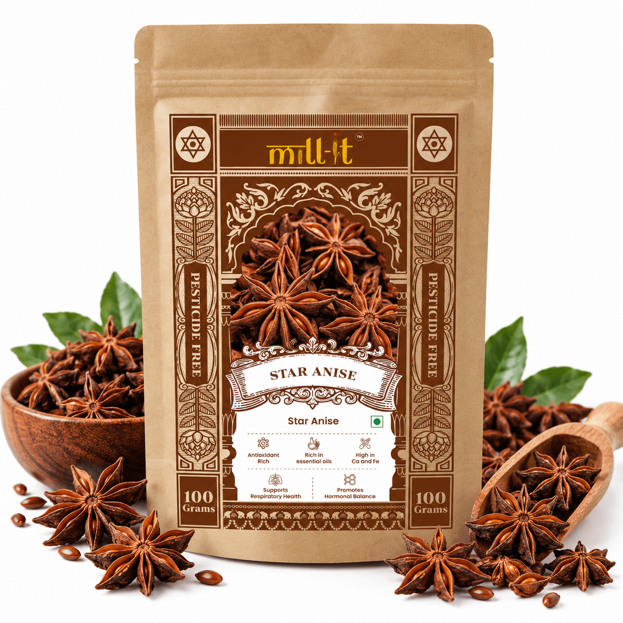 Star anise/chakra phool - 50 gms