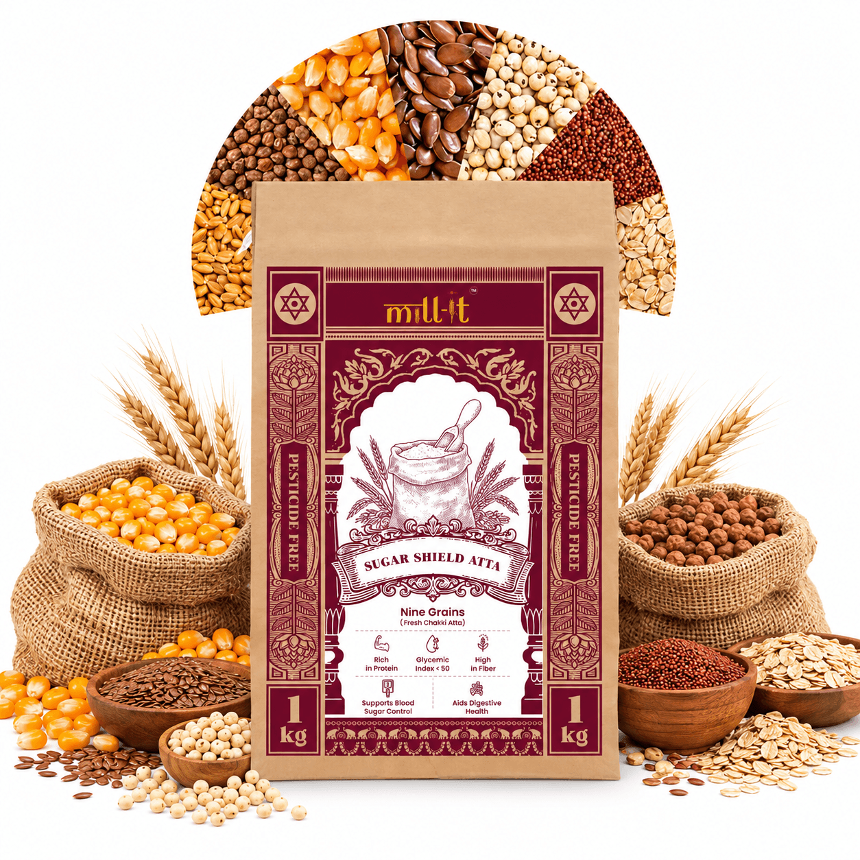 Sugarshield  Multigrain Atta (Khapli)