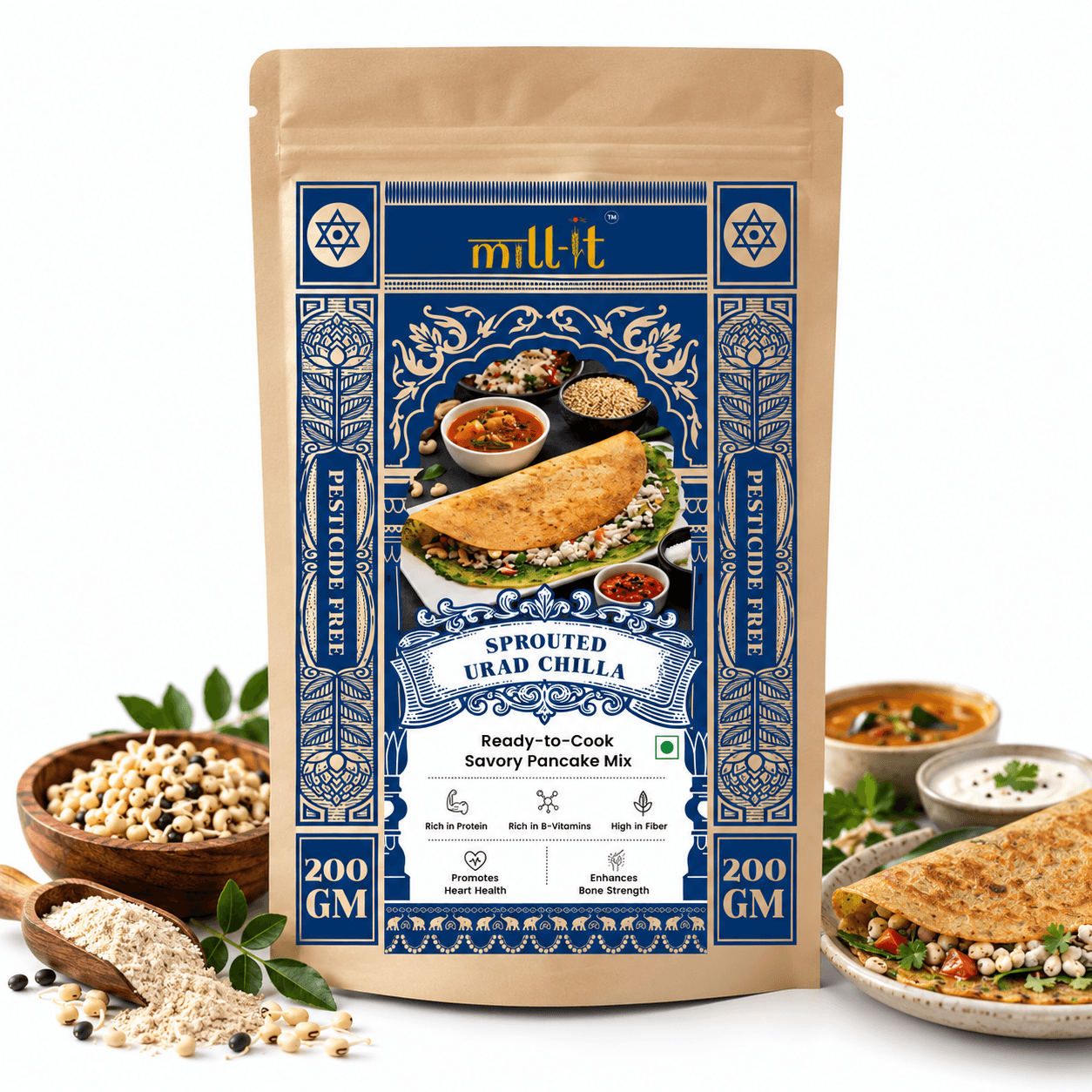 Urad Chilla Mix - 200 gm