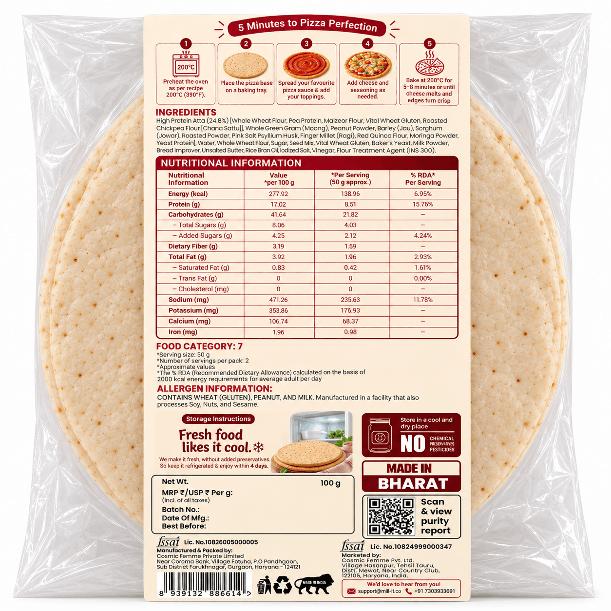 High Protein Pizza Base thumbnail 2