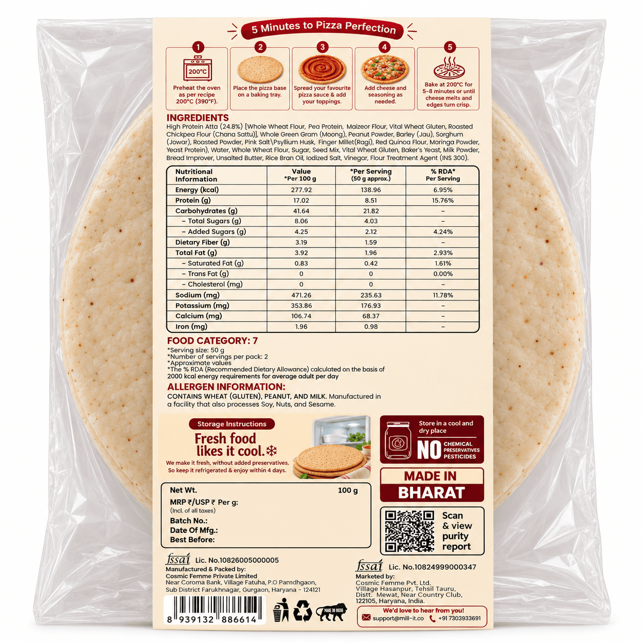 High Protein Pizza Base thumbnail 2