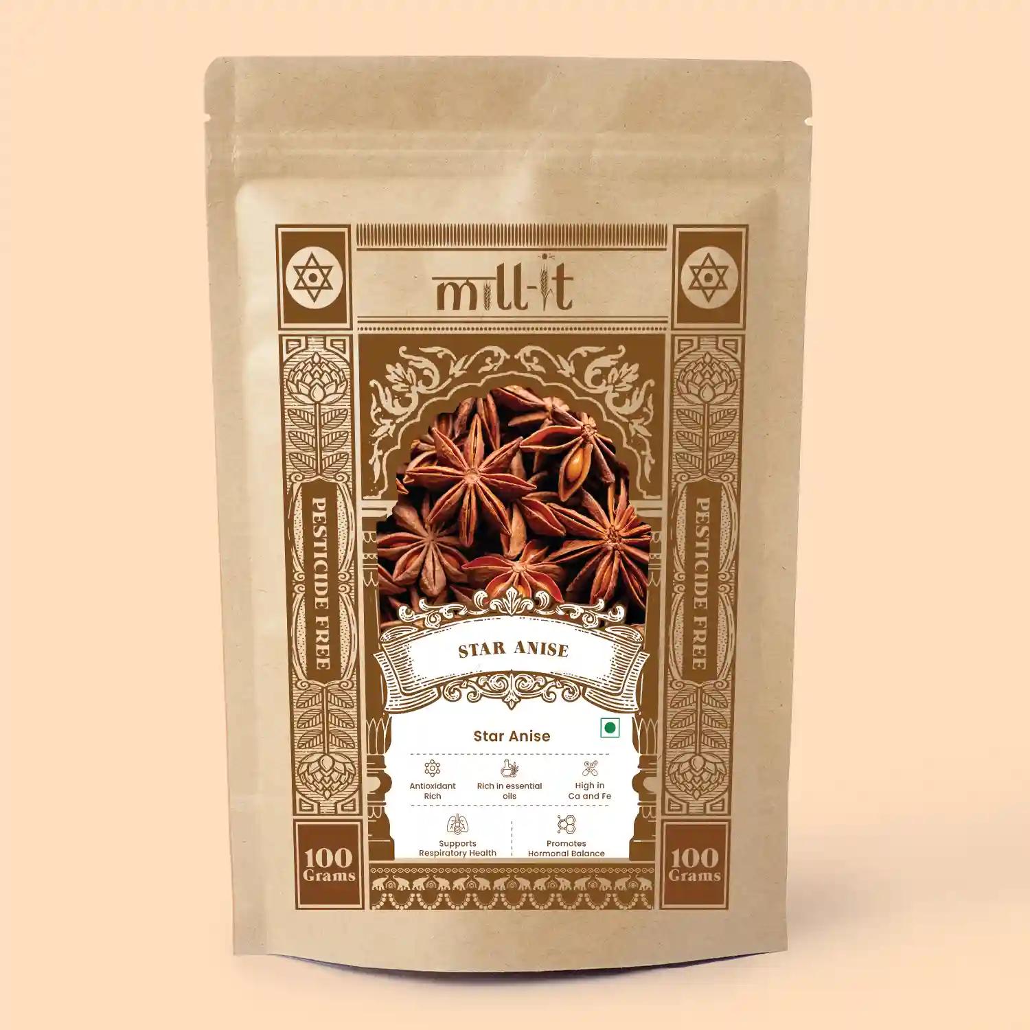 Star anise/chakra phool - 50 gms